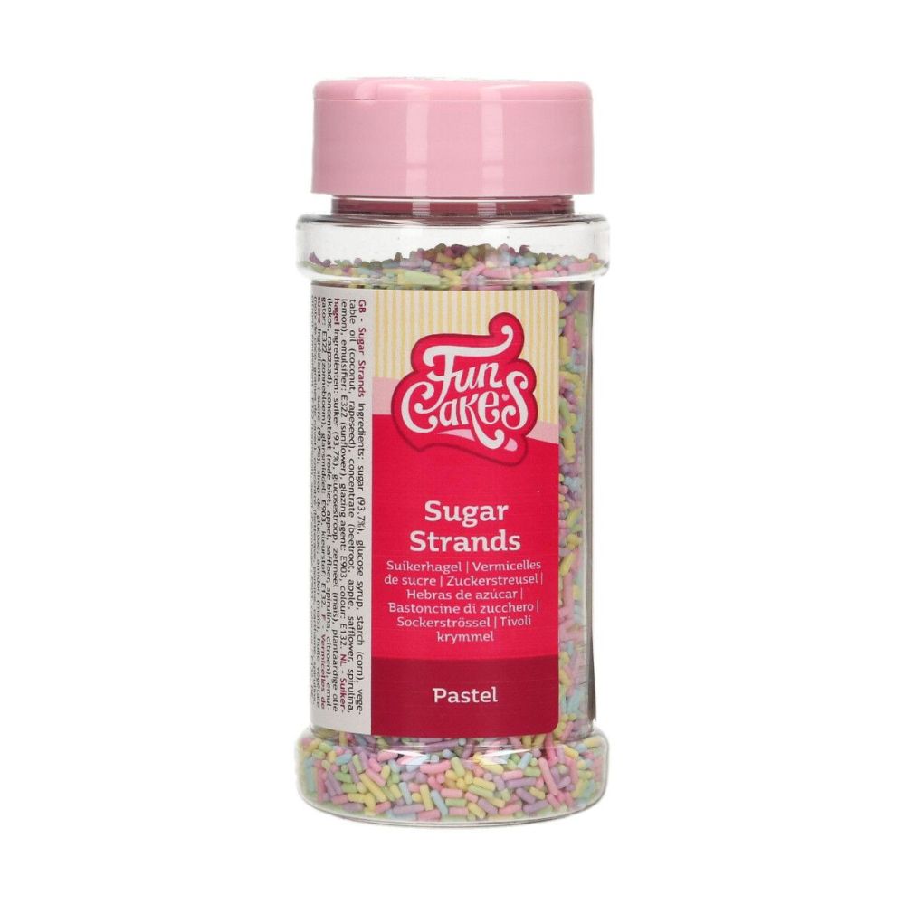 Sugar sprinkles - FunCakes - Pastel, 80 g