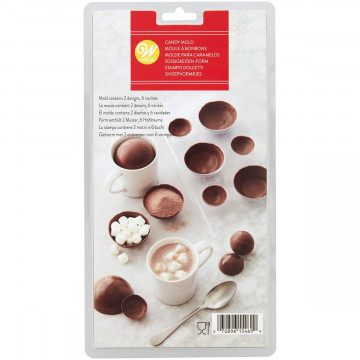 Chocolate mold - Wilton - circles, 6 pcs.