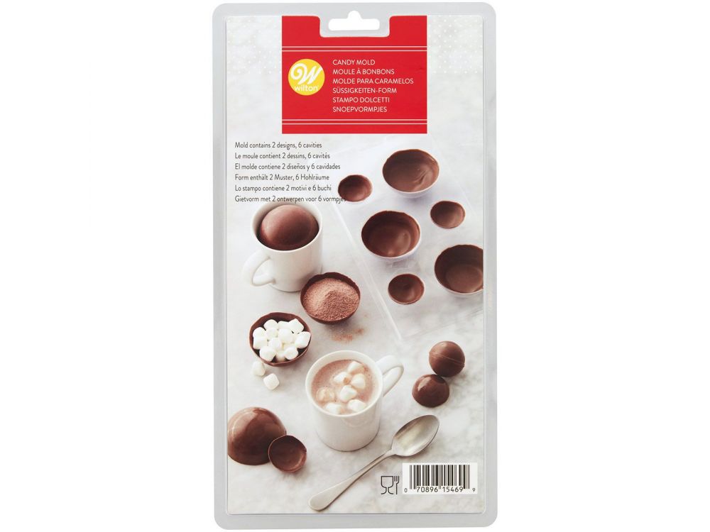 Chocolate mold - Wilton - circles, 6 pcs.