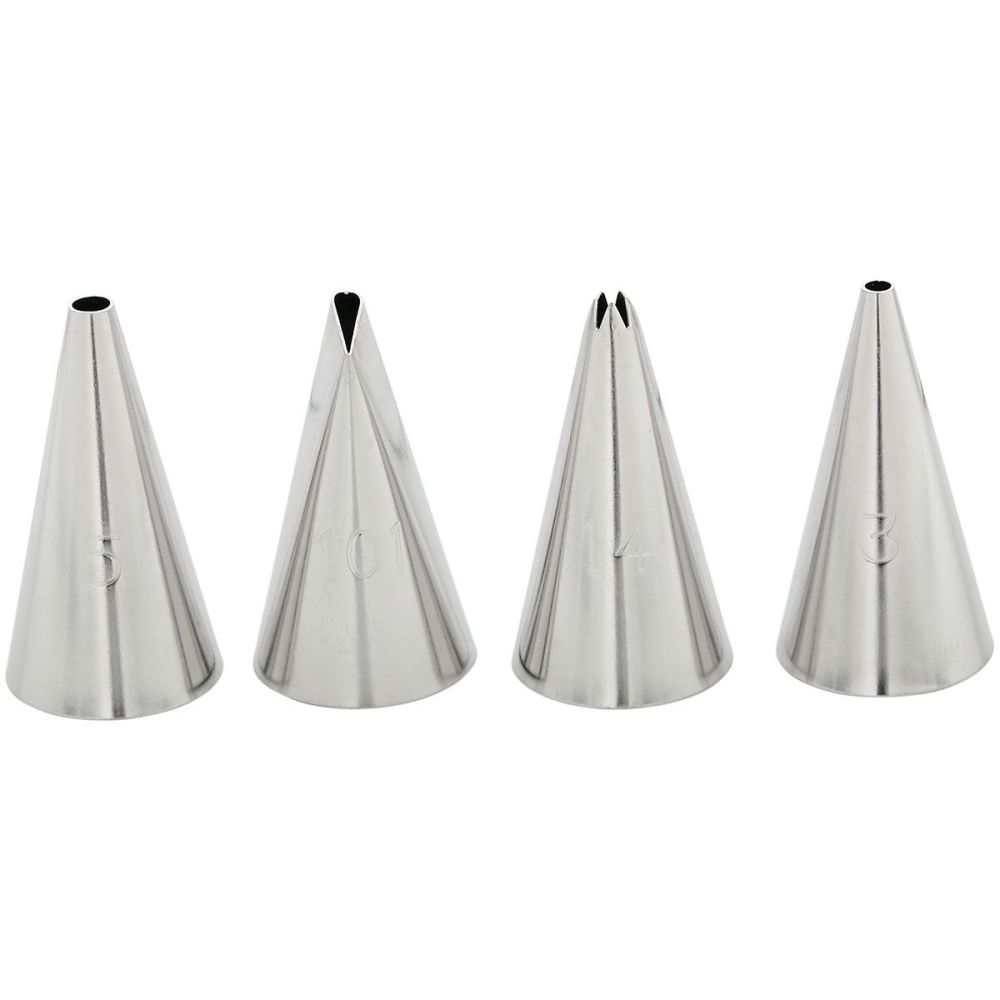 A set of tips and sleeves for decorating cookies - Wilton - Christmas, 12 pcs.