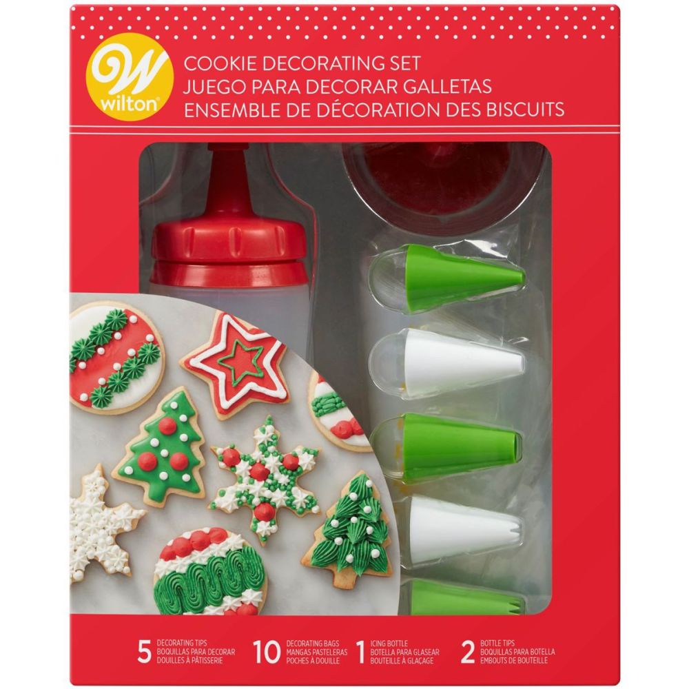 Zestaw do dekorowania świątecznych ciastek - Wilton - 18 elementów