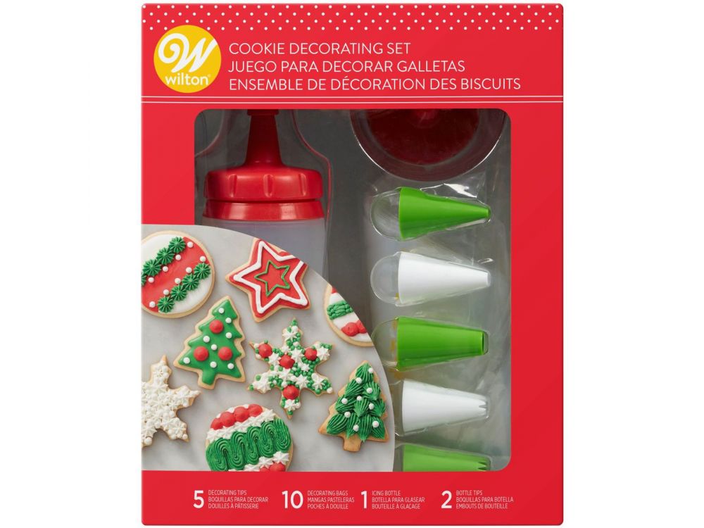 Set for decorating Christmas cookies - Wilton - 18 elements