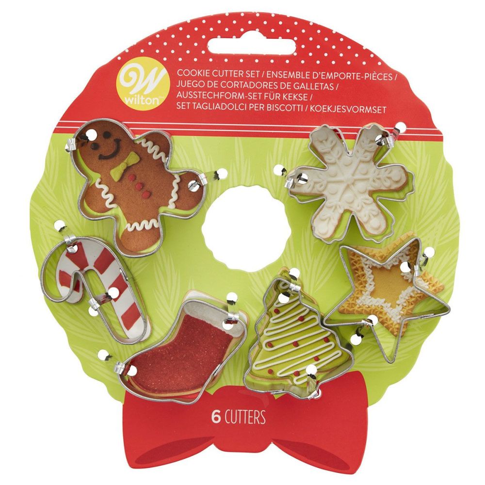 Set of cookie cutters - Wilton - Christmas mix, 6 pcs.