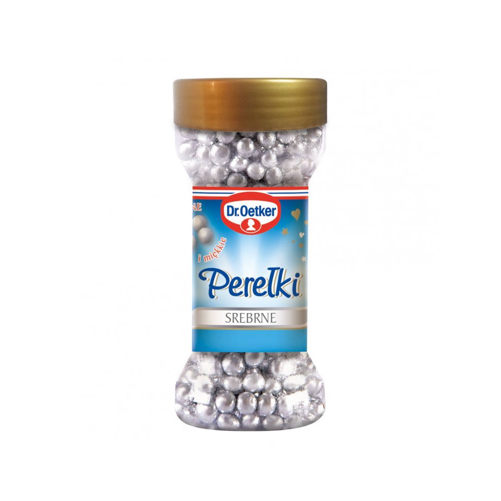 Sugar pearl sprinkles - Dr.Oetker - silver, 42 g