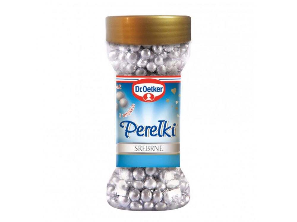 Sugar pearl sprinkles - Dr.Oetker - silver, 42 g
