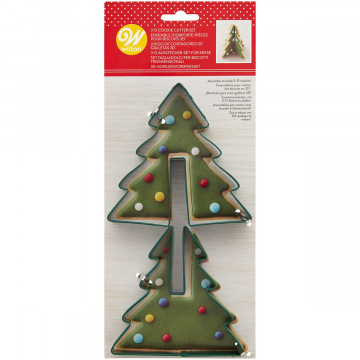 Set of Christmas cutters - Wilton - Christmas tree 3D, 2 pcs.