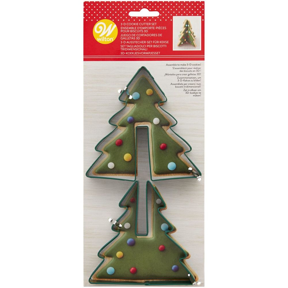 Set of Christmas cutters - Wilton - Christmas tree 3D, 2 pcs.