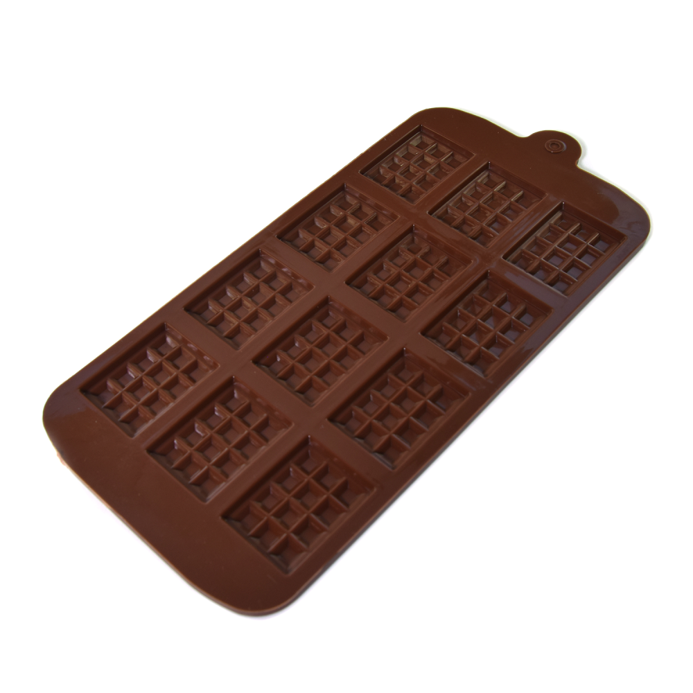 Silicone mold for chocolates - mini plates, 12 pcs.