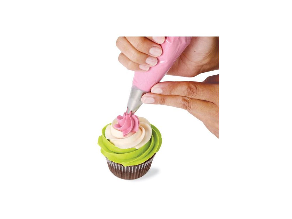 Set of tips and sleeves to decorate muffins - Wilton - 12 pcs.