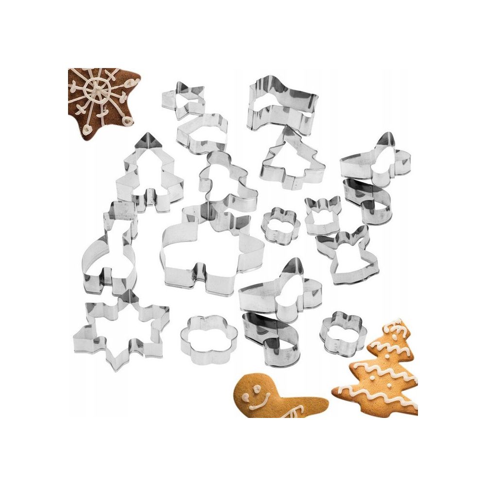 Set of 3D Christmas cookie cutters - La Cucina - 8 pcs.