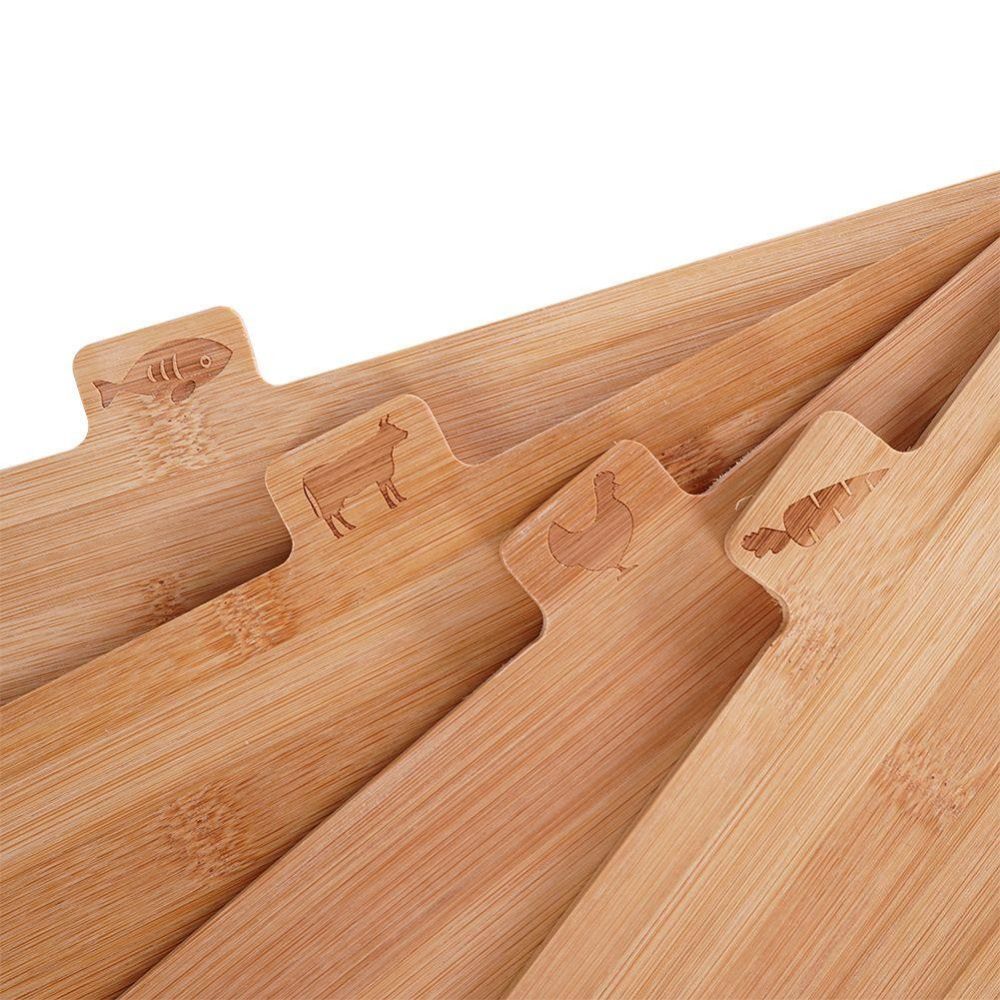 Set of bamboo kitchen boards - Vilde - 4 pcs.