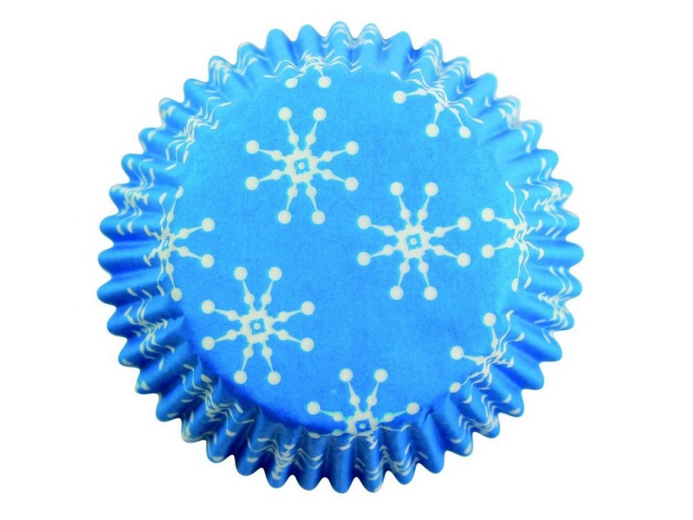Cases for mini muffins - PME - Snowflakes, 100 pcs.