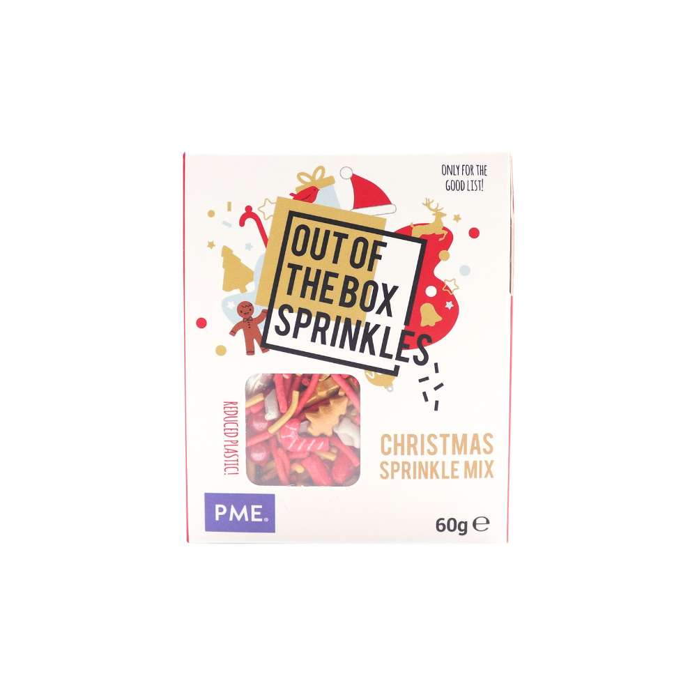 Sugar sprinkles - PME - Christmas, 60 g