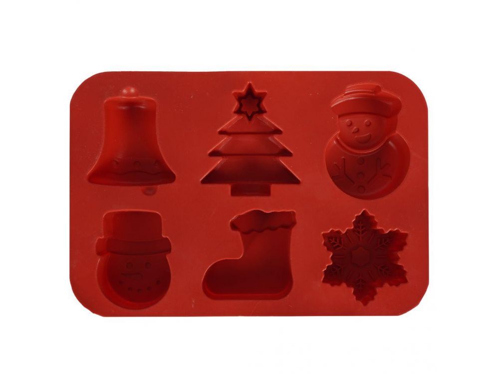Silicone mold for Christmas cookies - La Cucina - Mix, 6 pcs.