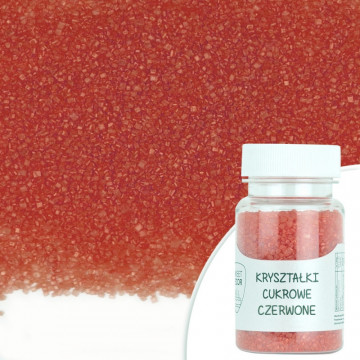 Sugar crystals - red, 50 g