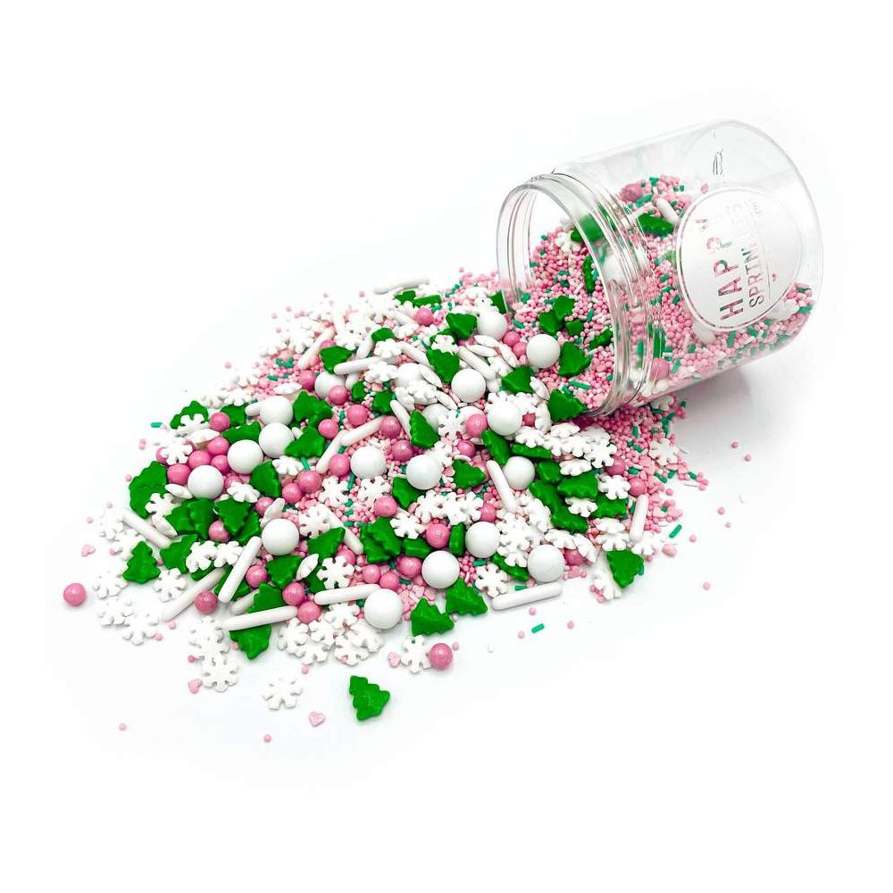 Posypka cukrowa, świąteczna - Happy Sprinkles - Pink Wonderland, mix, 90 g
