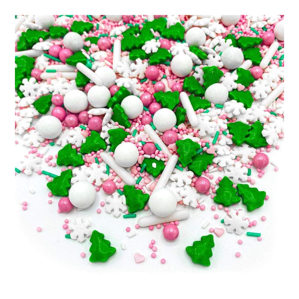Posypka cukrowa, świąteczna - Happy Sprinkles - Pink Wonderland, mix, 90 g