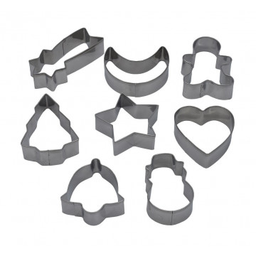 Christmas cookie cutters - 8 pcs.