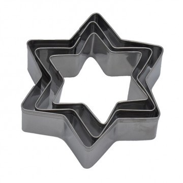 Christmas cookie cutters - Stars, 3 pcs.