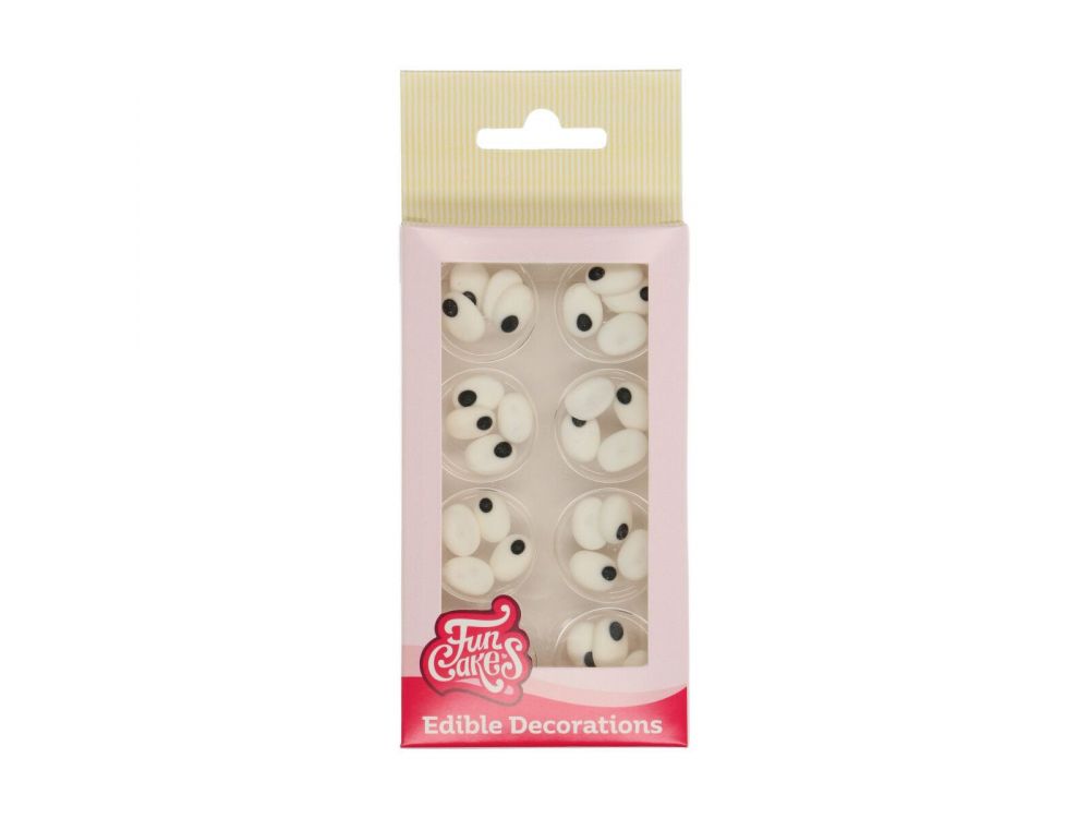 Sugar decorations - FunCakes - Eyes, oval, 32 pcs.