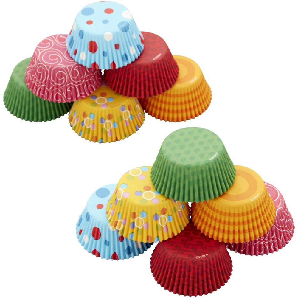Muffin cases - Wilton - colorful mix, 300 pcs.