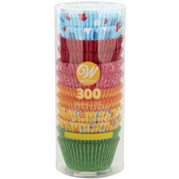 Muffin cases - Wilton - colorful mix, 300 pcs.