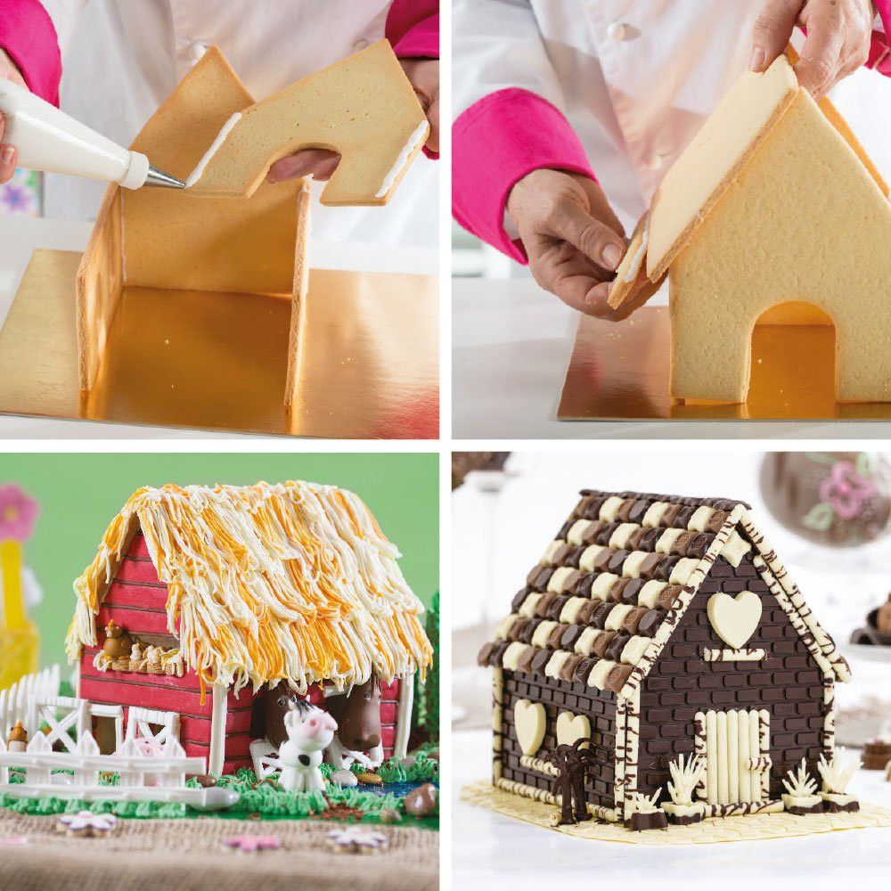 Set of molds, cutters - Decora - Gingerbread House, 8 pcs.