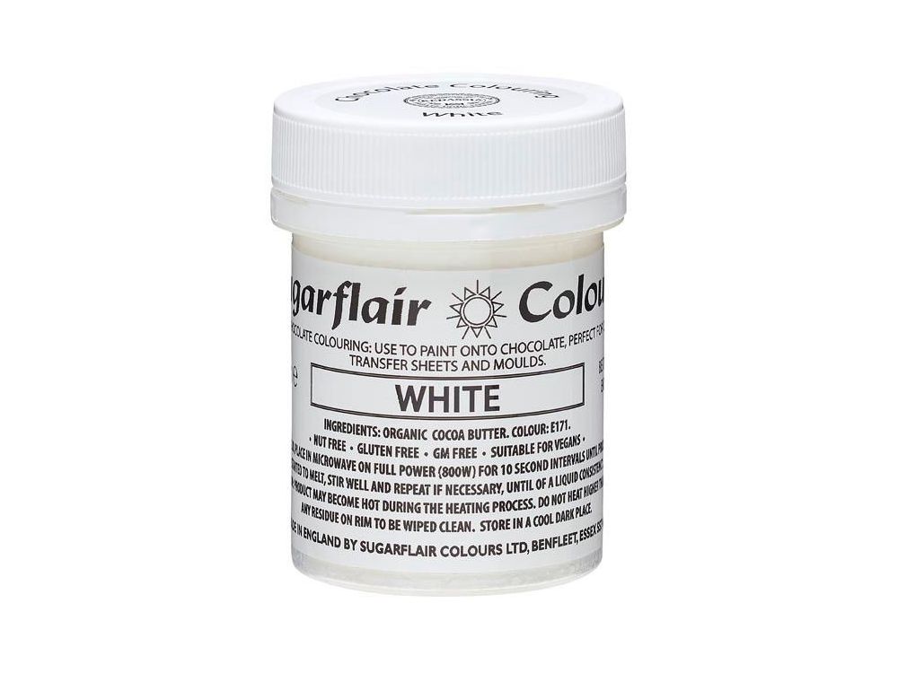 Barwnik do czekolady - Sugarflair - White, 35 g
