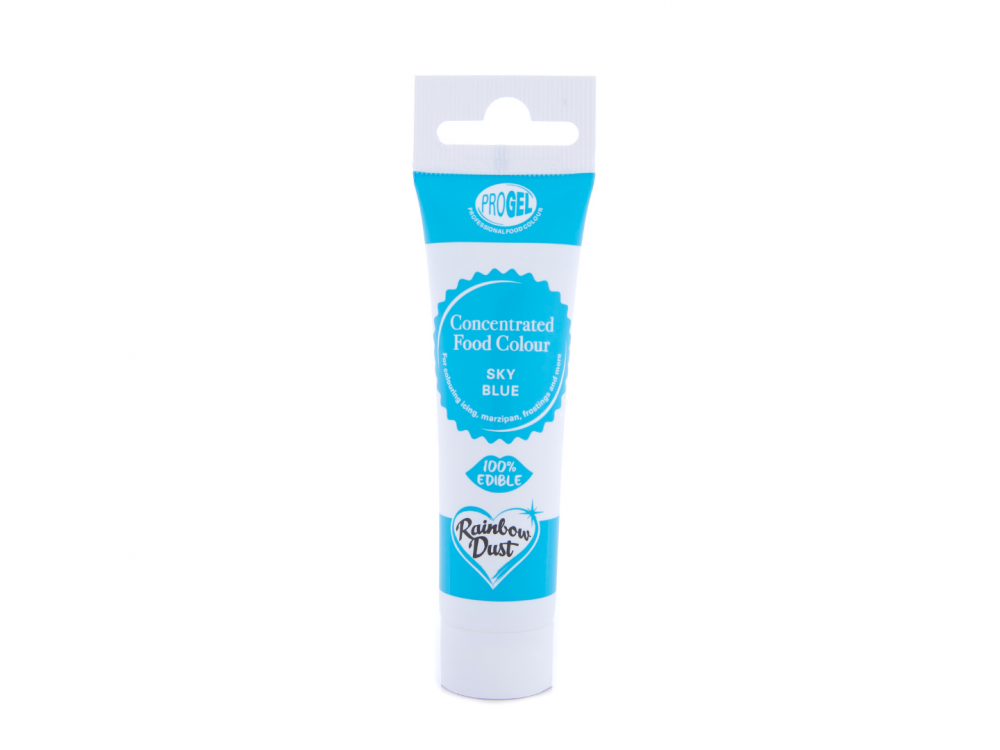 Food Dye Gel, ProGel in Tube - Rainbow Dust - Sky Blue, 25 g