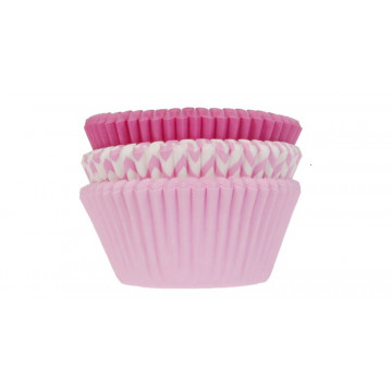 Muffin cases - House of Marie - pink, mix, 75 pcs.
