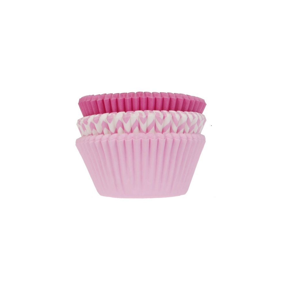 Muffin cases - House of Marie - pink, mix, 75 pcs.