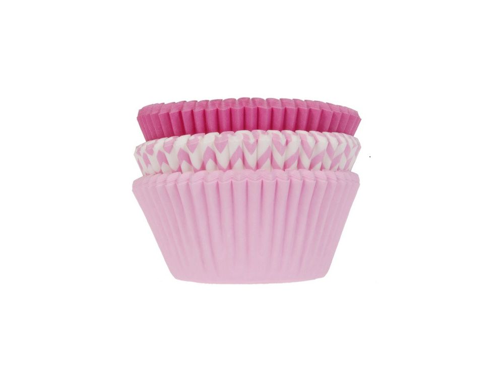 Muffin cases - House of Marie - pink, mix, 75 pcs.