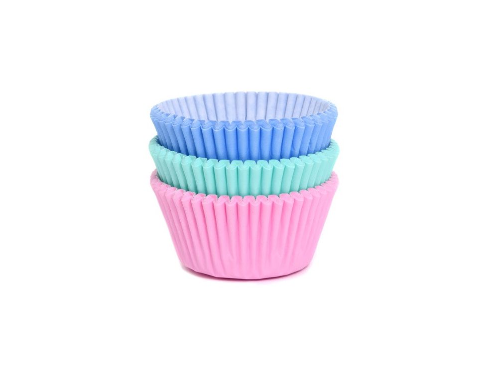 Muffin cases - House of Marie - Pastel, mix, 75 pcs.