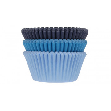 Muffin cases - House of Marie - blue, mix, 75 pcs.