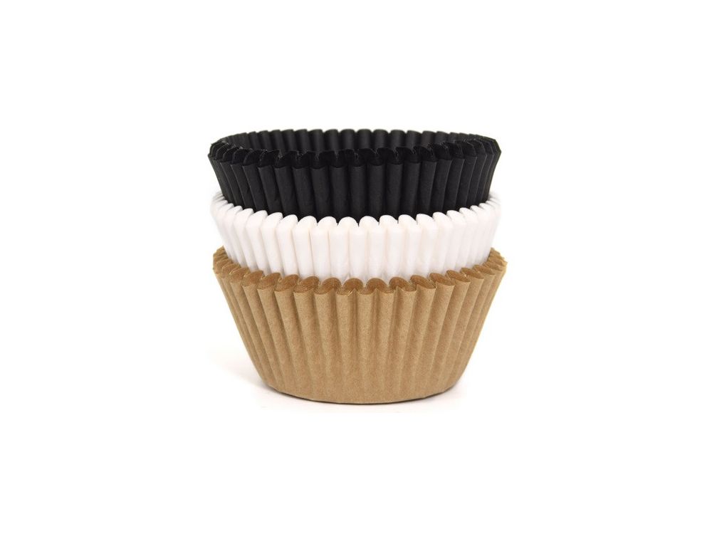 Muffin cases - House of Marie - Natural, mix, 75 pcs.
