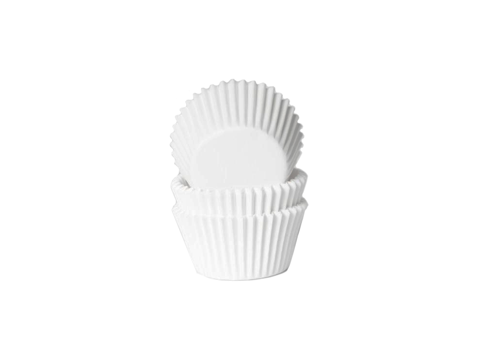 Mini muffin cases - House of Marie - white, 60 pcs.