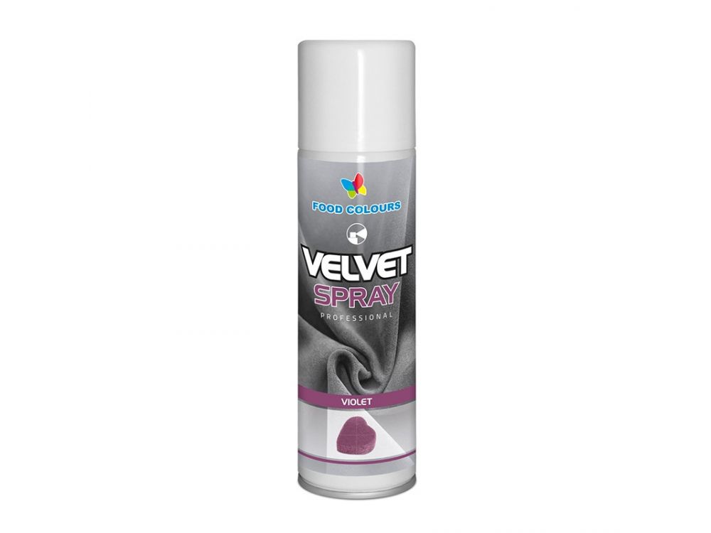 Zamsz w sprayu Velvet Spray - Food Colours - fioletowy, 250 ml