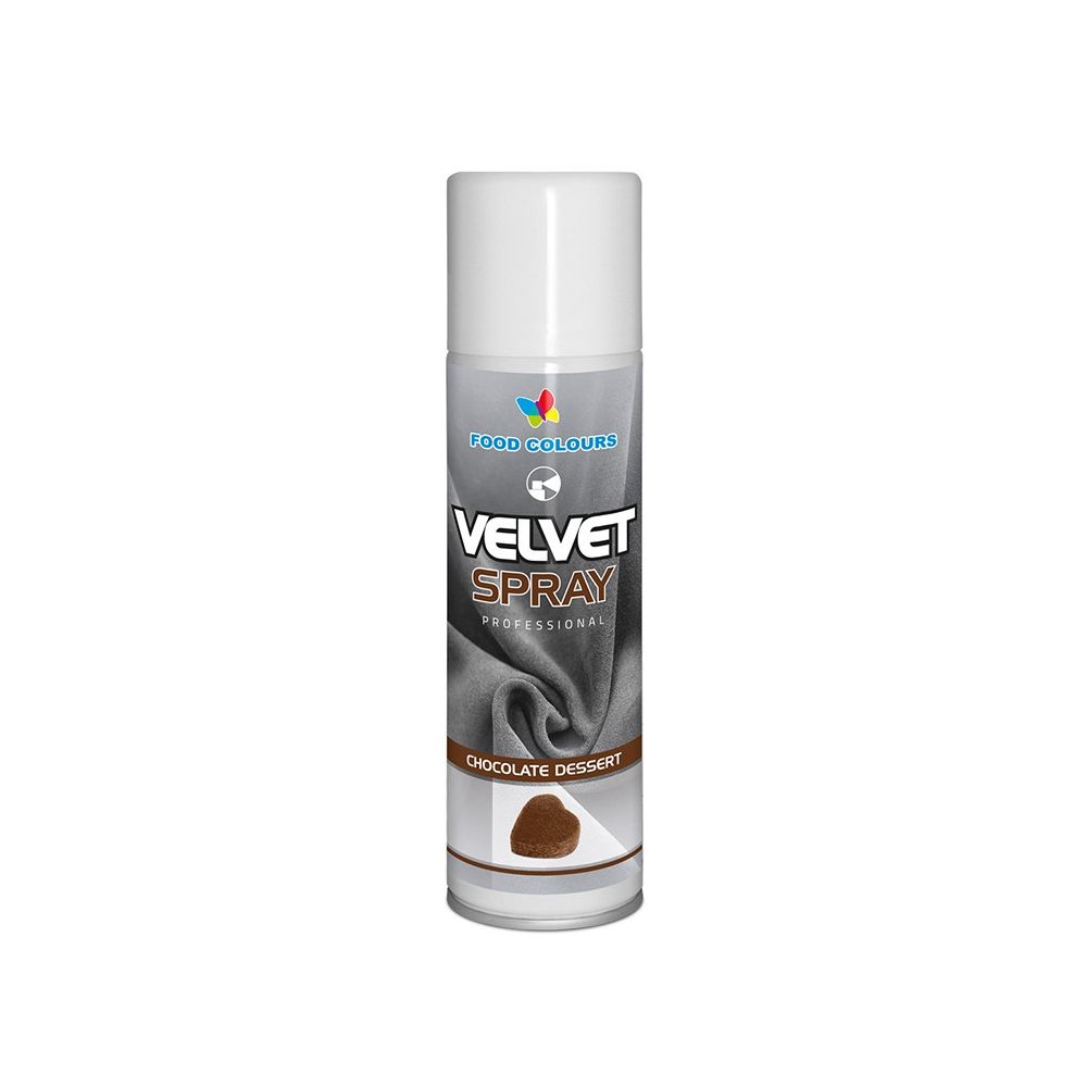 Zamsz w sprayu Velvet Spray - Food Colours - czekolada deserowa, 250 ml