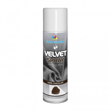 Zamsz w sprayu Velvet Spray - Food Colours - ciemna czekolada, 250 ml