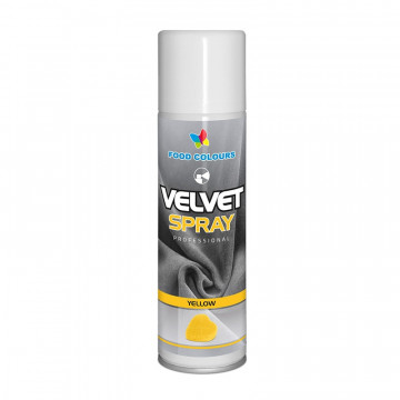 Zamsz w sprayu Velvet Spray - Food Colours - żółty, 250 ml