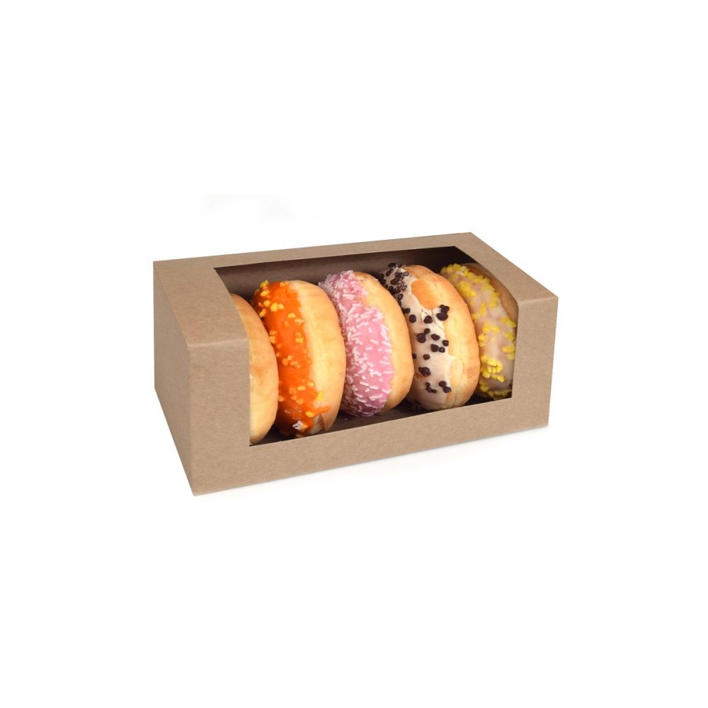 Donut box with a window - House of Marie - kraft
