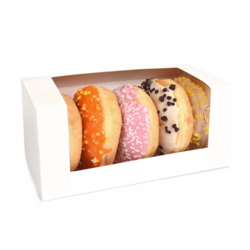 Donut box with a window - House of Marie - white