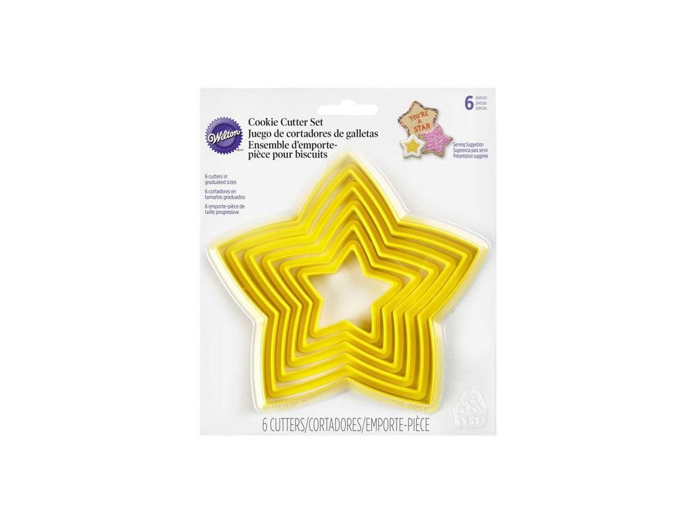 Set of cookie cutters - Wilton - stars, 6 pcs.