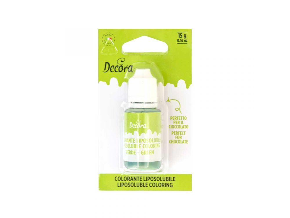 Food coloring - Decora - green, 15 g