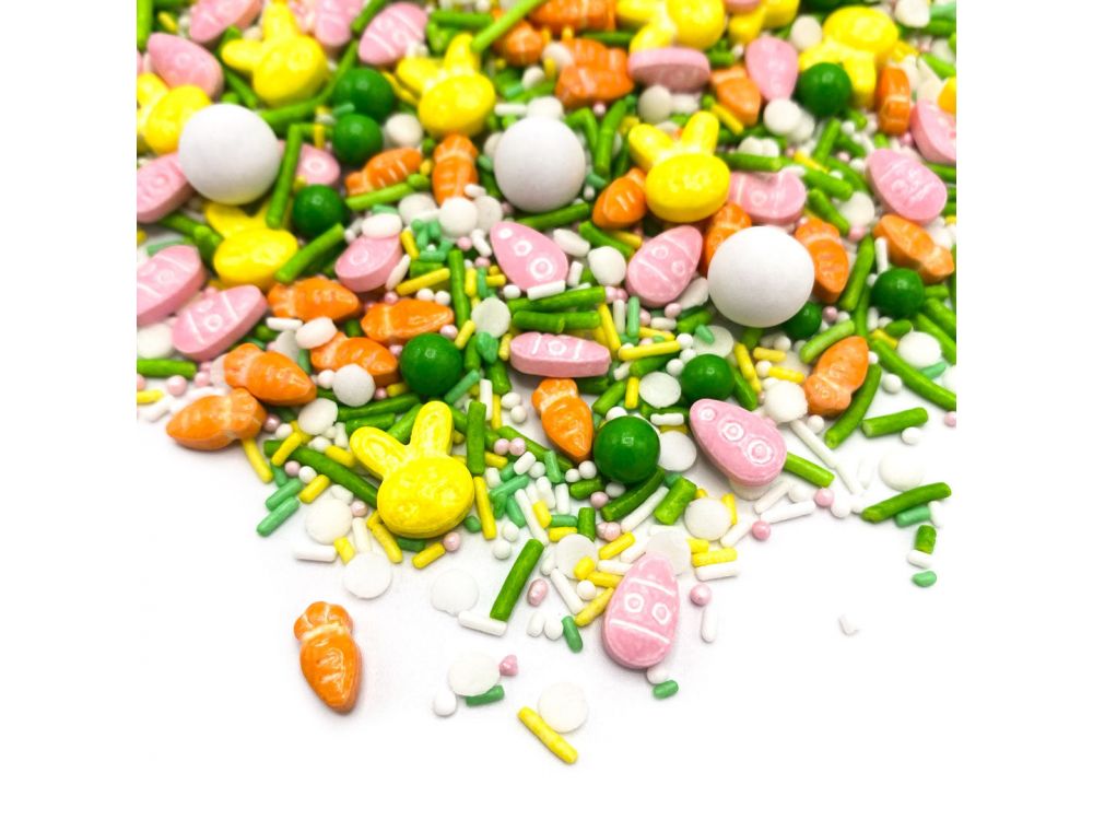 Posypka cukrowa, wielkanocna - Happy Sprinkles - Easter Hoop, mix, 90 g