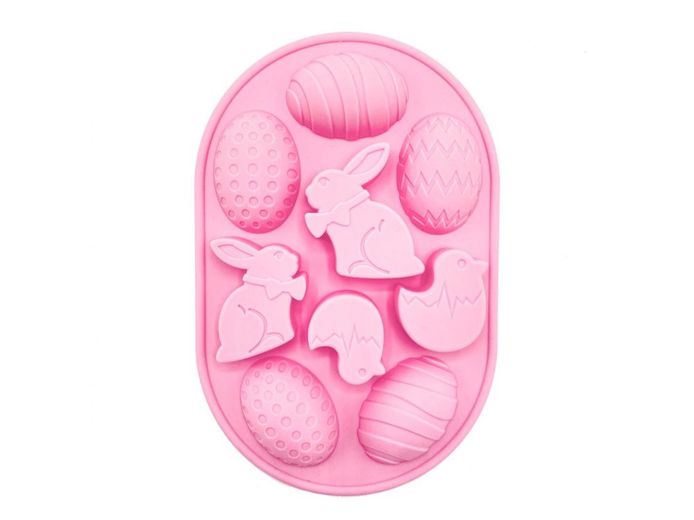 Silicone praline mold Happy Easter - Happy Sprinkles - 9 pcs