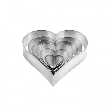 Molds, cookie cutters - Tescoma - hearts, 6 pcs.