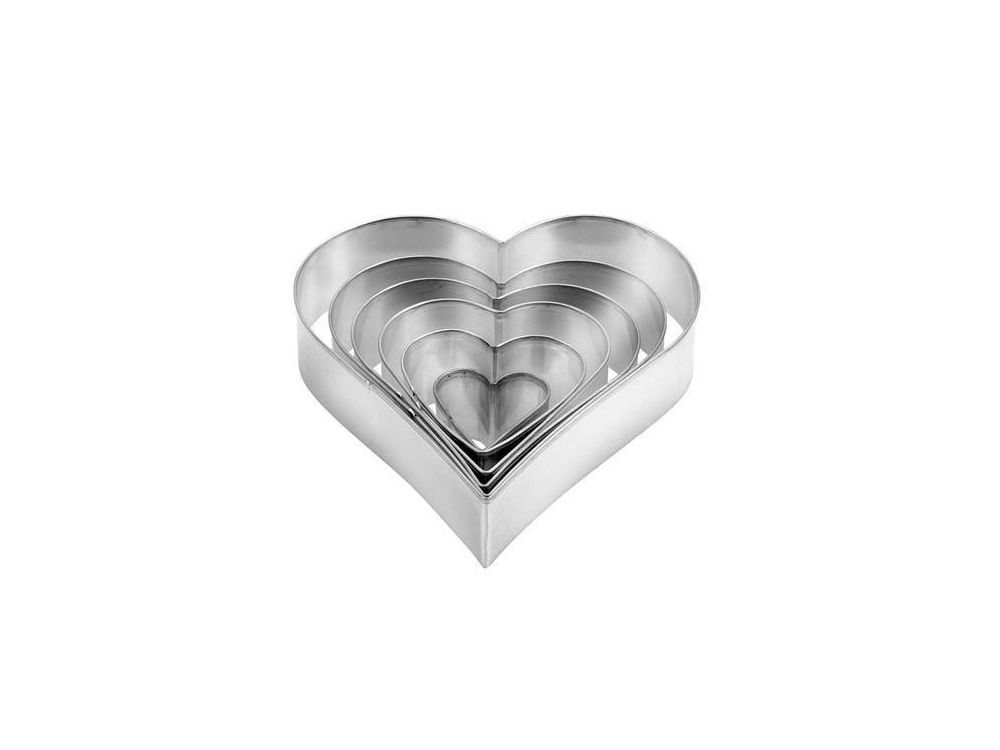 Molds, cookie cutters - Tescoma - hearts, 6 pcs.