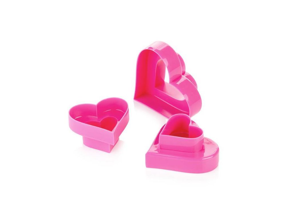 Molds, cookie cutters - Tescoma - hearts, double-sided, 6 sizes