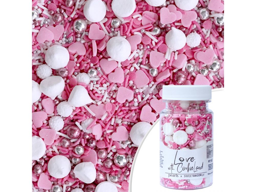 Sugar sprinkles - Love with Cookieland, mix, 70 g